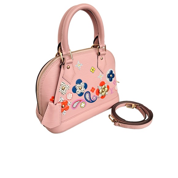 Louis Vuitton Epi Alma BB Blooming Flowers Multicolor Rose Ballerine Pink - Picture 2 of 15